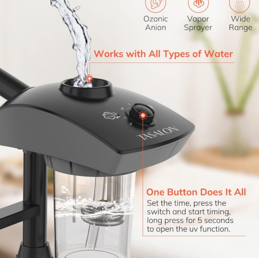 2-in-1 Face Steamer for Facial with 3X Magnifying Foldable Arm - Picture 3 of 6
